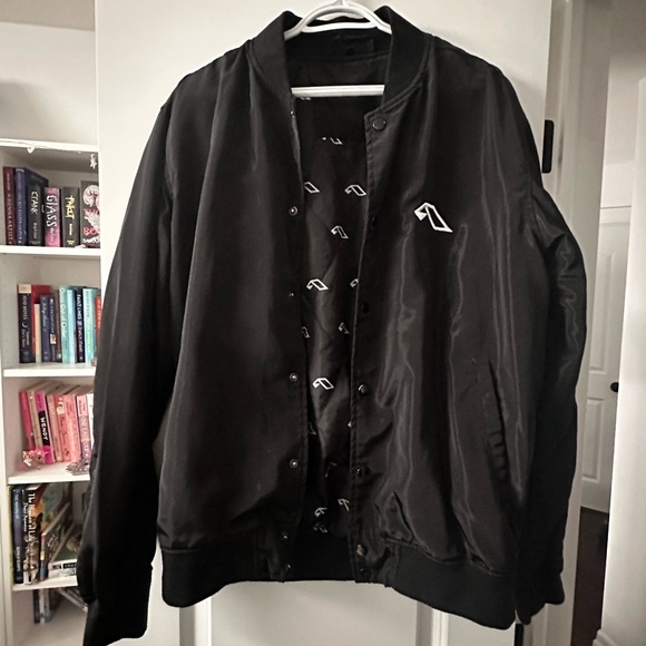 Vintage | Anjunabeats Black Bomber Jacket | Men’s Small - Picture 4 of 4